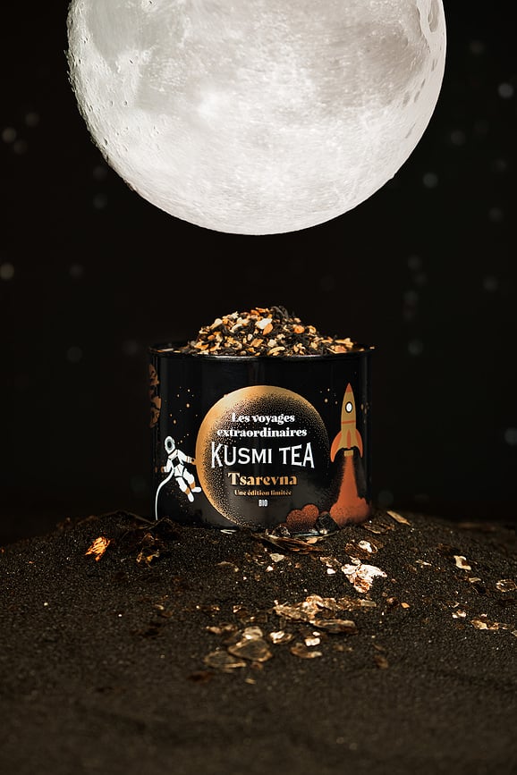 Té Negro orgánico Tsarevna en lata, 120 g, edición limitada