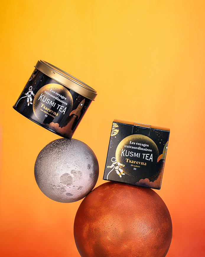 Té Negro orgánico Tsarevna en lata, 120 g, edición limitada