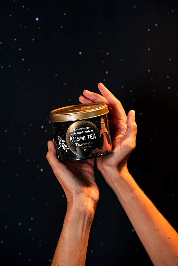 Té Negro orgánico Tsarevna en lata, 120 g, edición limitada