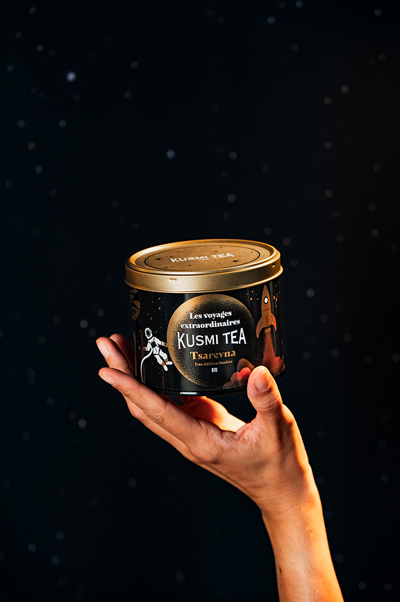 Té Negro orgánico Tsarevna en lata, 120 g, edición limitada