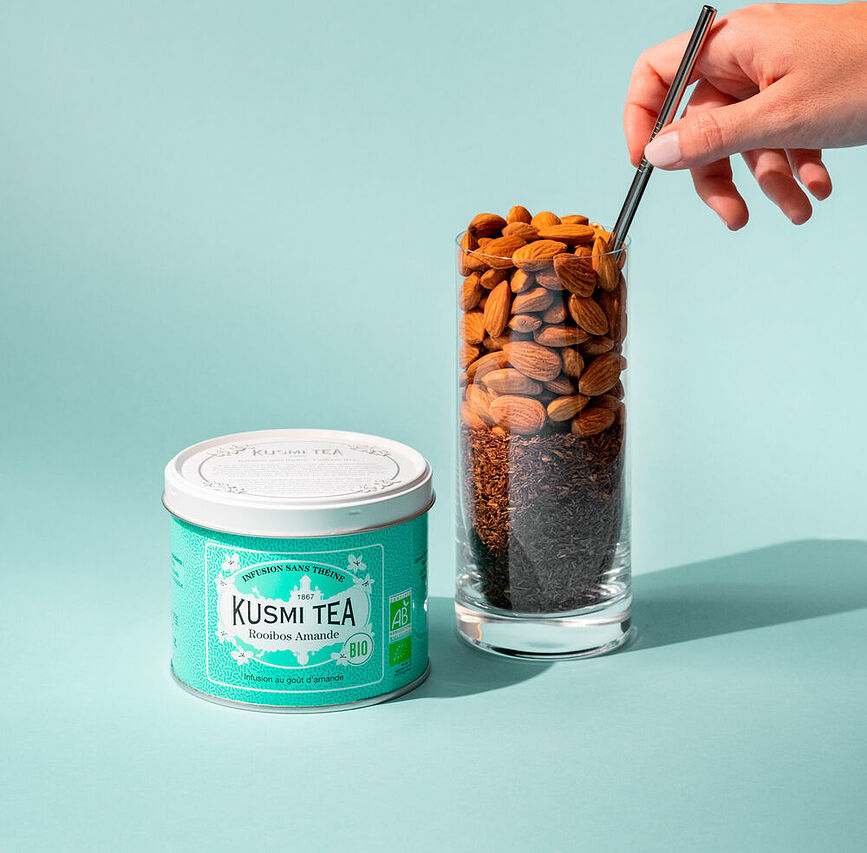 Infusión ecológica Rooibos, sabor almendra, 20 bolsitas