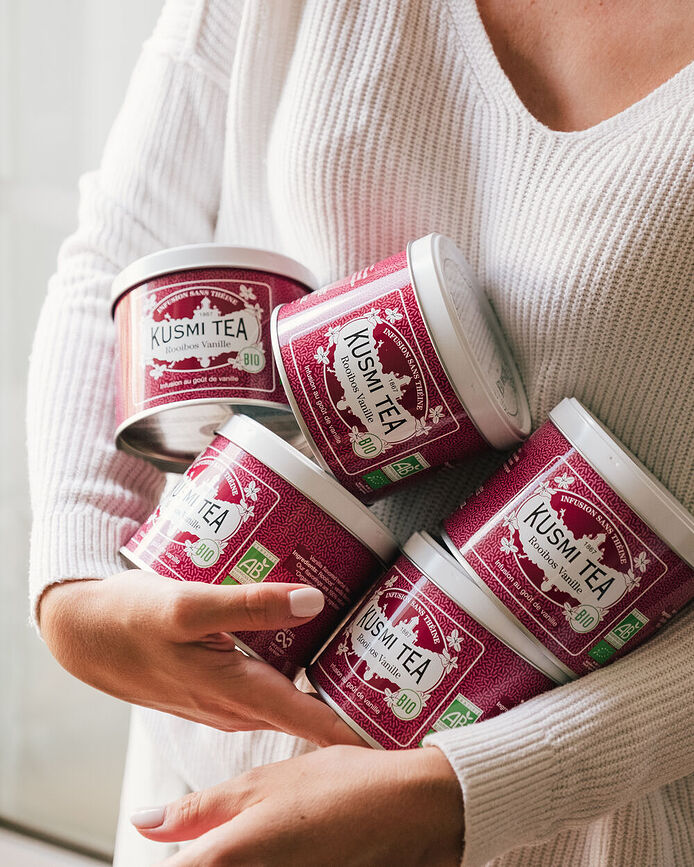 Té Rooibos ecológico, sabor Vainilla, 20 bolsitas