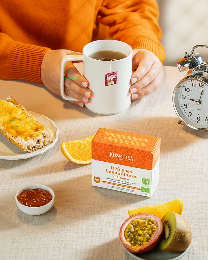 Té Verde ecológico Immune Defense en bolsitas de muselina, 18 unidades