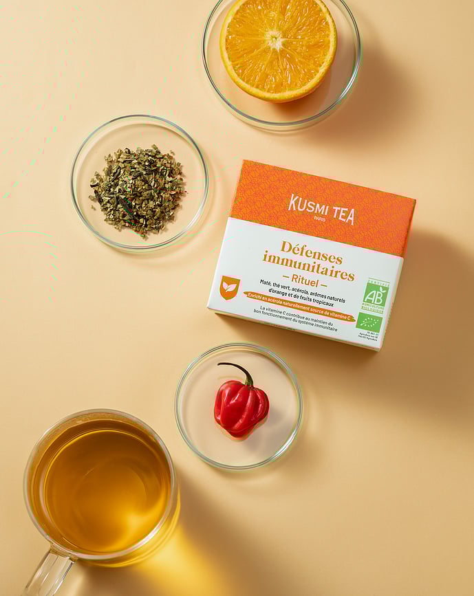 Té Verde ecológico Immune Defense en bolsitas de muselina, 18 unidades