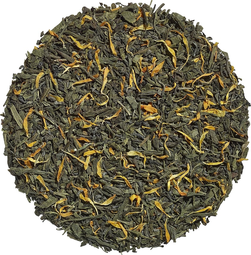 Té Verde ecológico Le Dessert, 90 g, en lata, edición especial dorada