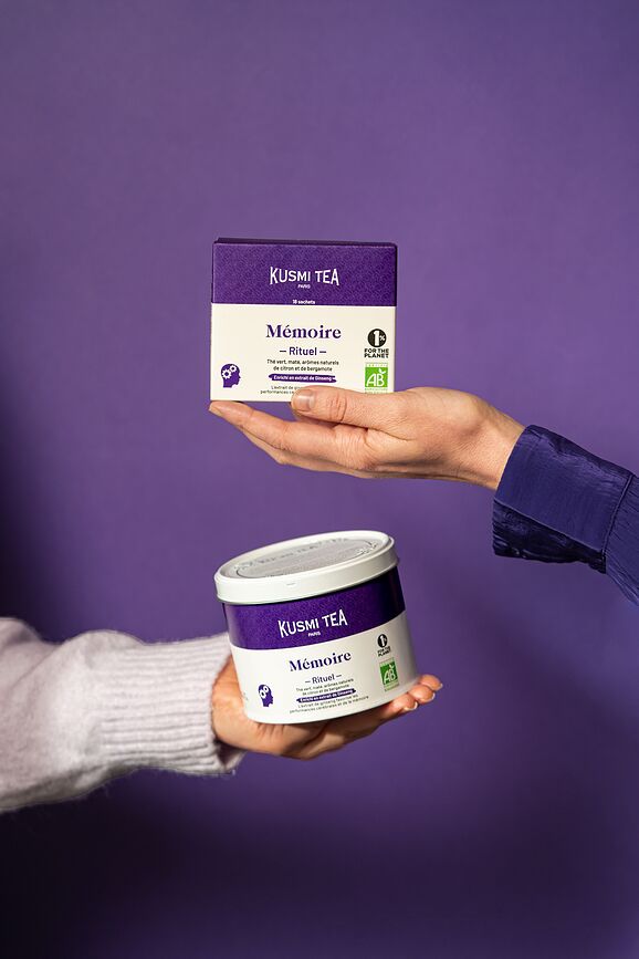 Té verde bio Organic Memory Ritual en bolsitas de muselina, 18 unidades