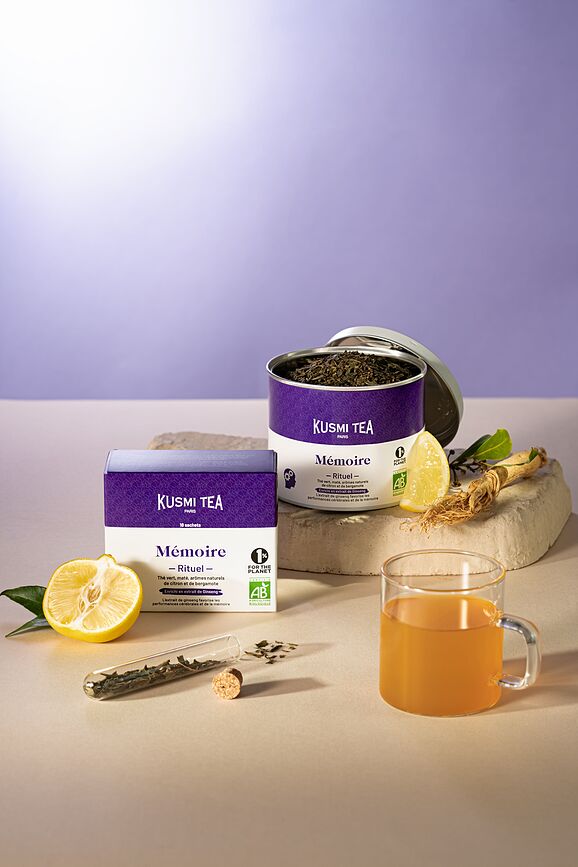 Té verde bio Organic Memory Ritual en bolsitas de muselina, 18 unidades