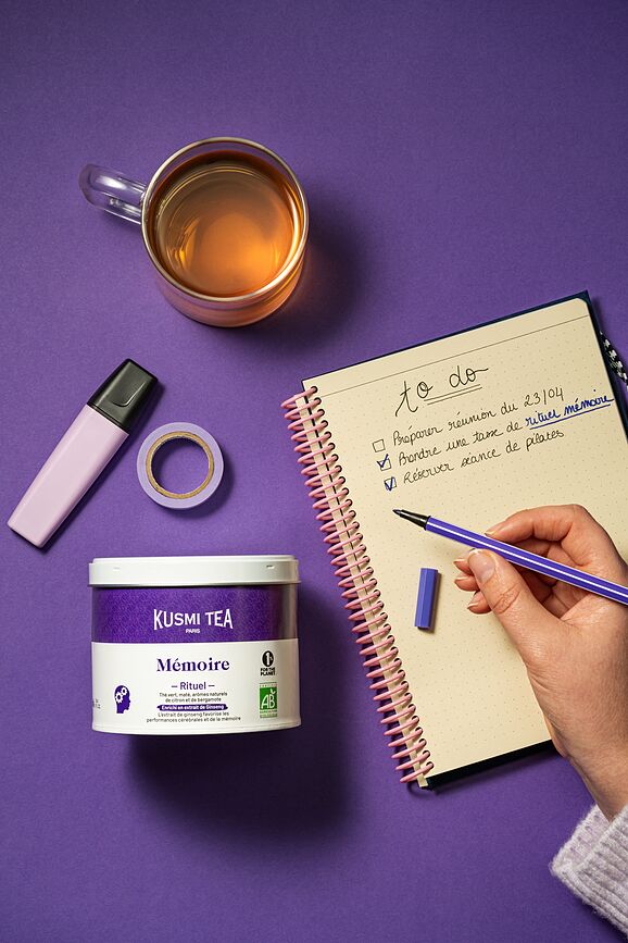 Té verde bio Organic Memory Ritual en bolsitas de muselina, 18 unidades