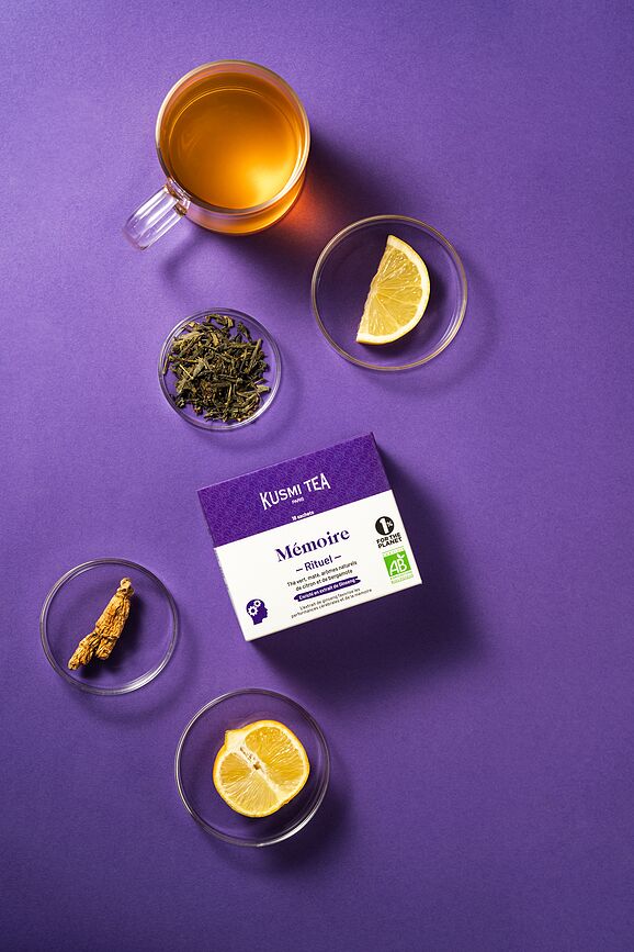 Té verde bio Organic Memory Ritual en bolsitas de muselina, 18 unidades