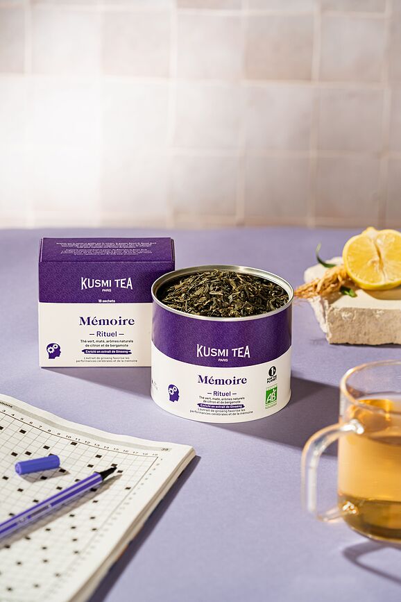 Té verde bio Organic Memory Ritual en bolsitas de muselina, 18 unidades