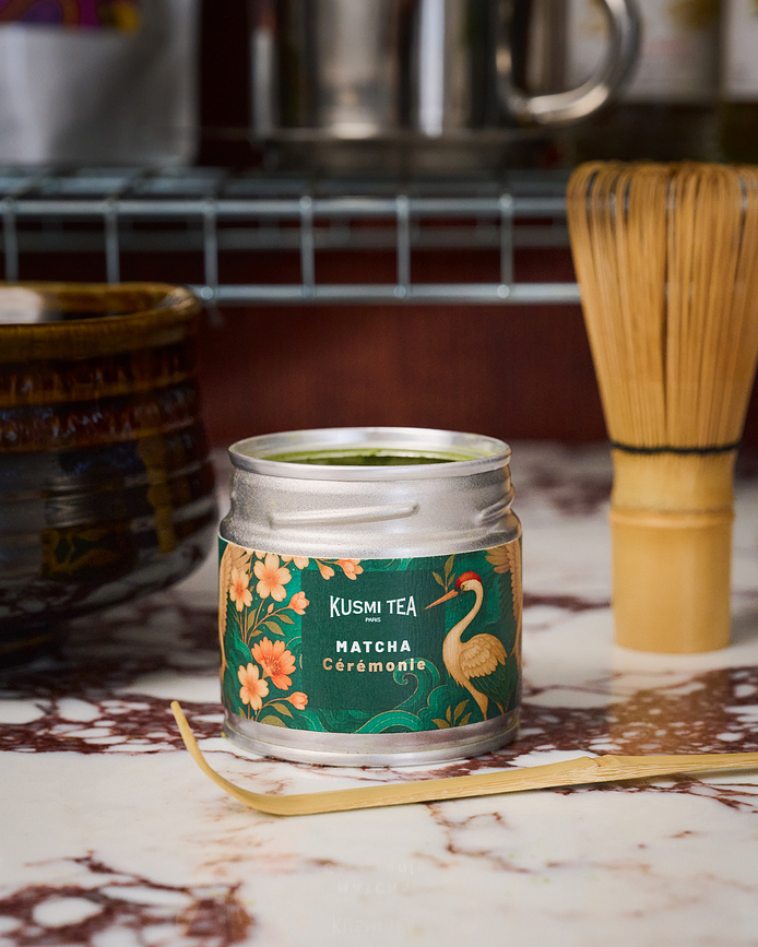 Thé Organic Ceremonial Matcha 30 g, en boîte métallique