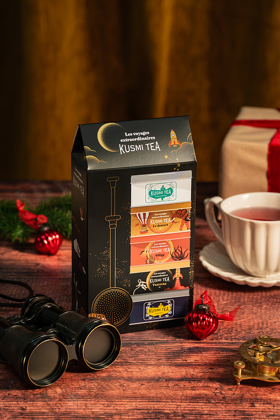 The Selection Set, set bio čajev, s cedilom za čaj, 6-delni