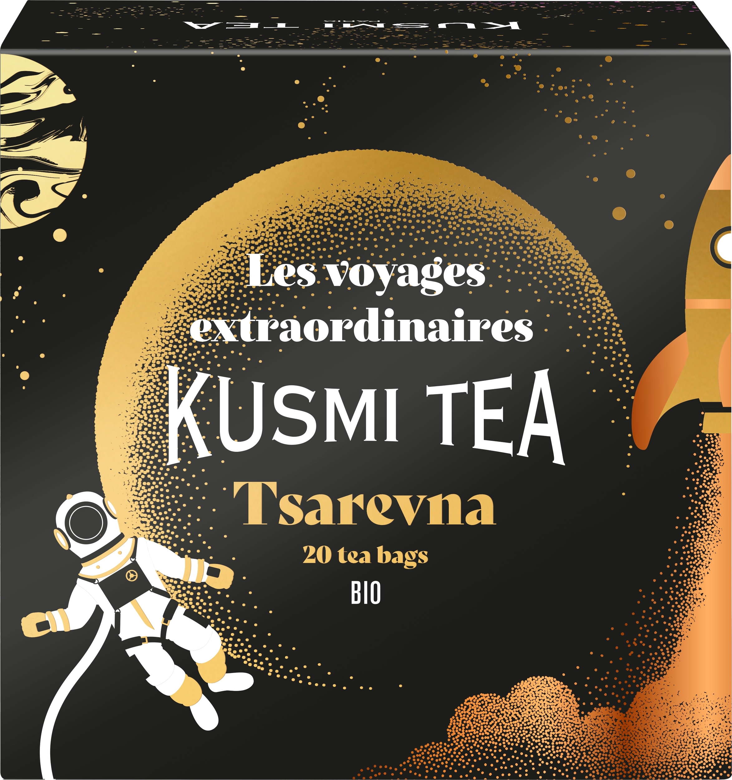 Tsarevna Bio Schwarzer Tee im Musselinbeutel, limitierte Edition, 20 St.