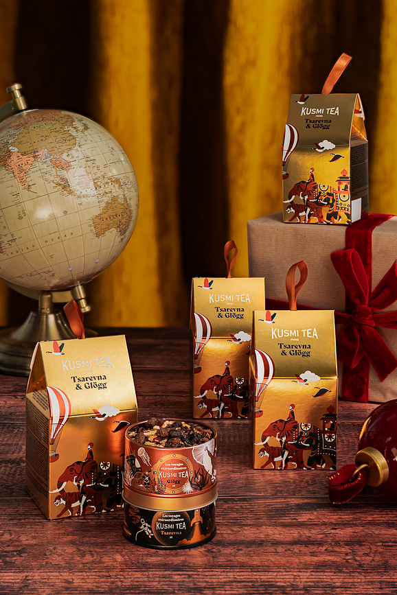 Tsarevna & Glögg Organic Miniatures Σετ Τσαγιών, βιολογικά, χρυσό