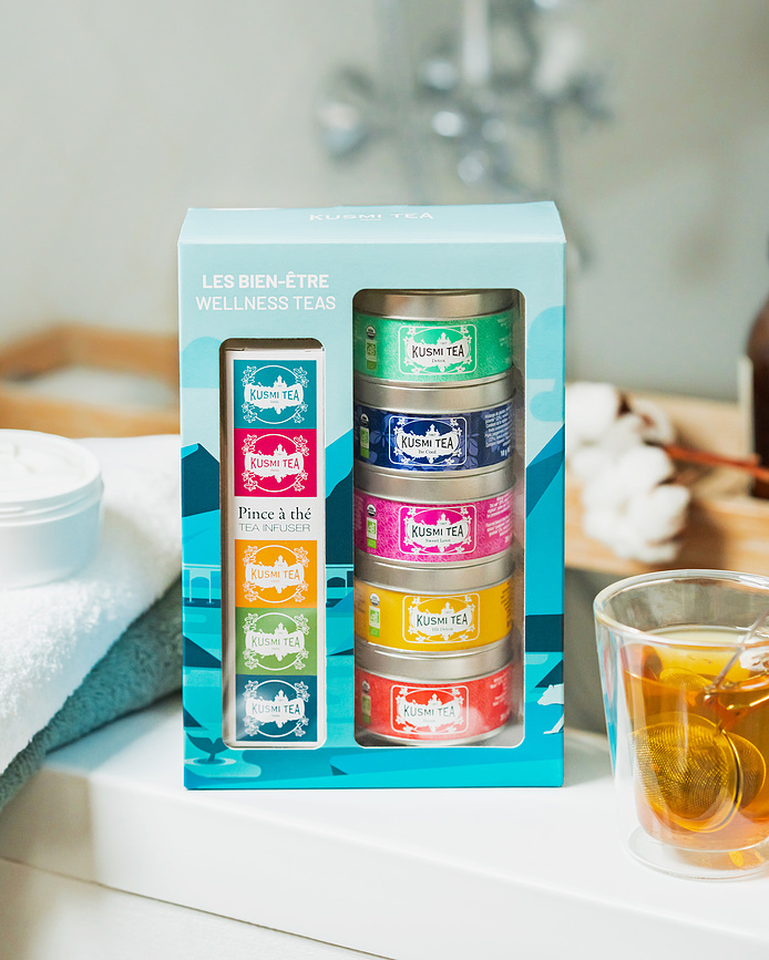 Wellness Set Čajeva bio s cjedilom za čaj 5 kom.