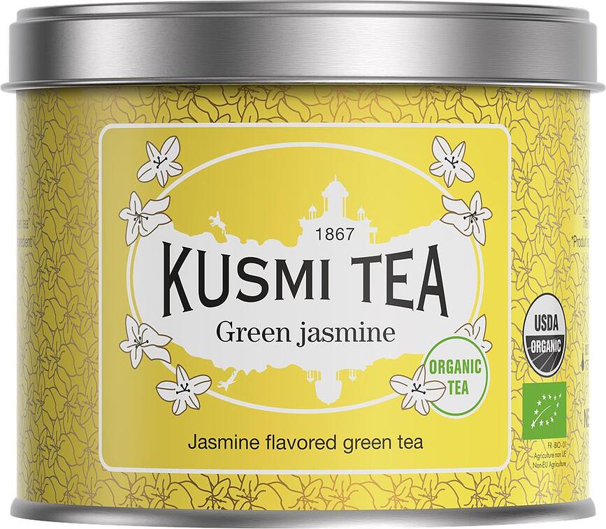 Zaļā tēja ar jasmīnu Jasmine Green Tea skārdene 100 g