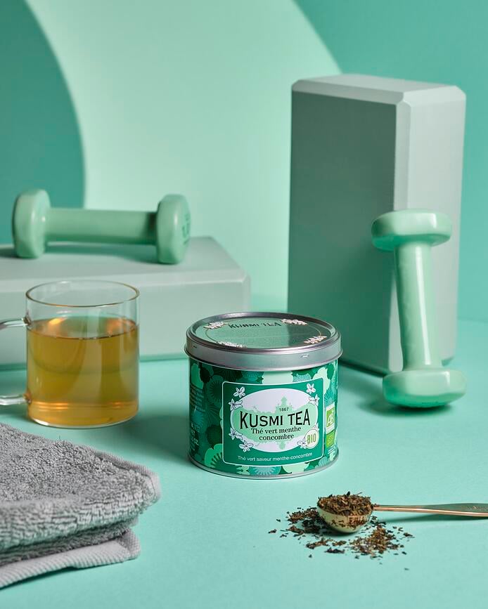 Bio Zeleni čaj Kumara-Meta, v muslin vrečkah, 20 kosov