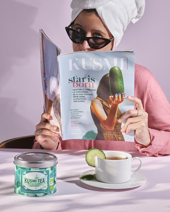 Bio Zeleni čaj Kumara-Meta, v muslin vrečkah, 20 kosov