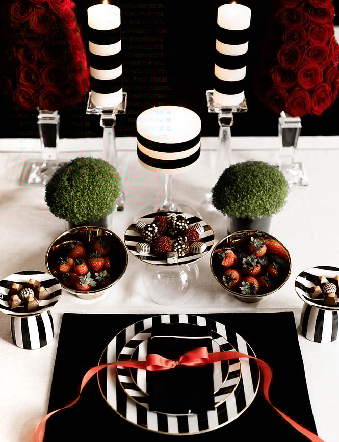 Stripes Servis za Jelo za 1 osobu