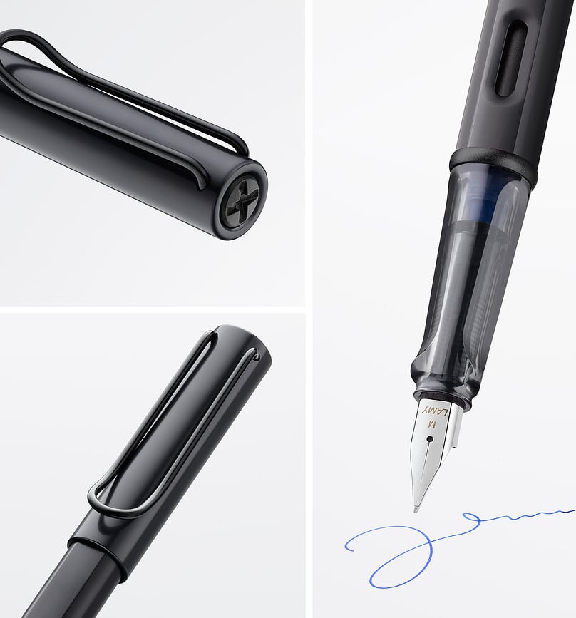 Al-star Stylo Plume pour gaucher, noir