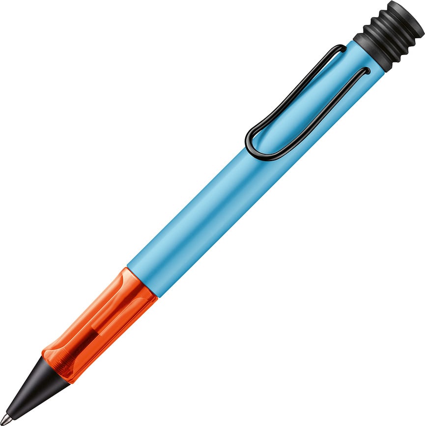 Bolígrafo Al-star, punta M, azul y naranja, con tinta negra