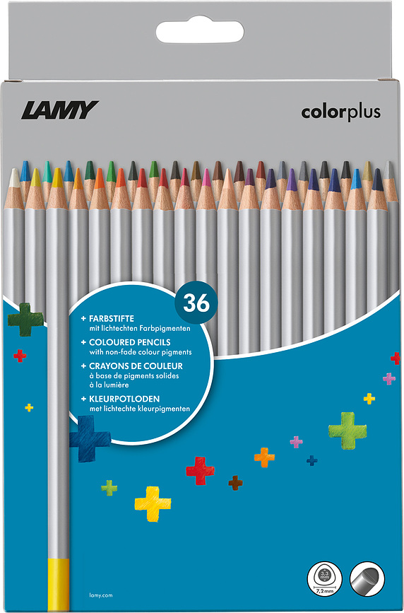 Colourplus Crayons de couleur, Lot de 36