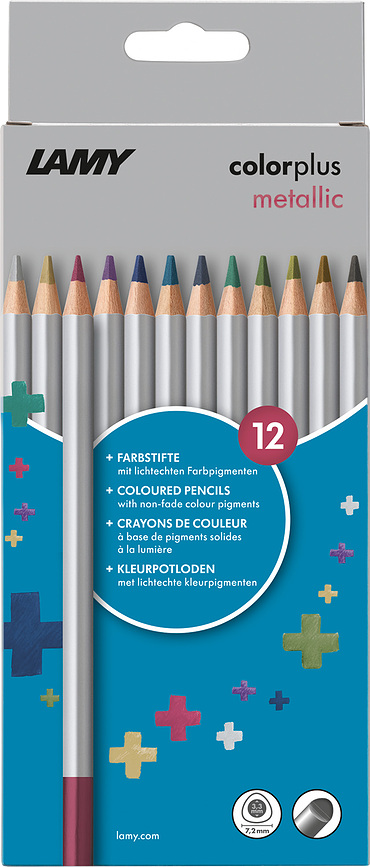 Colourplus Olovke u Boji metalik 12 kom.