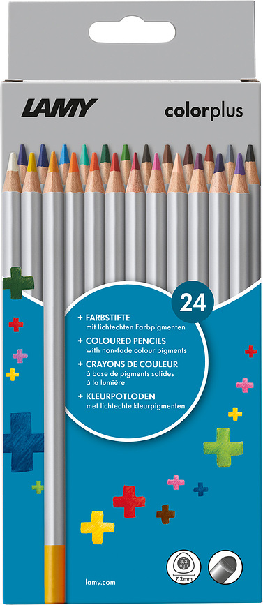 Colourplus Ξυλομπογιές, 24 τμχ