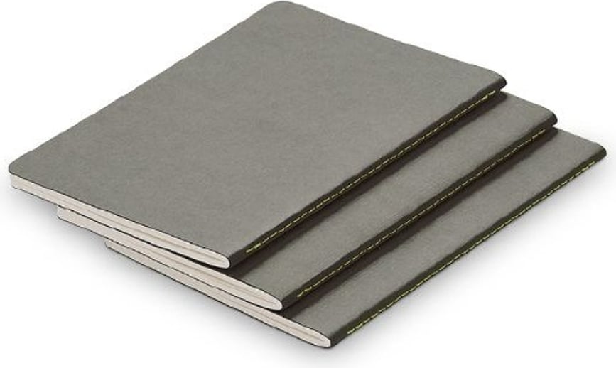 Cuadernos de tapa blanda Lamy, A5, grises, 3 unidades