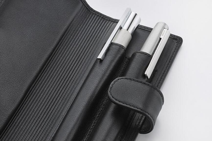 Estuche para 2 bolígrafos Lamy, negro, con cierre