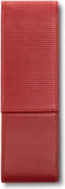 Lamy Etui für Füllfederhalter oder Kugelschreiber gestreift rot mit 2 Trennfächern