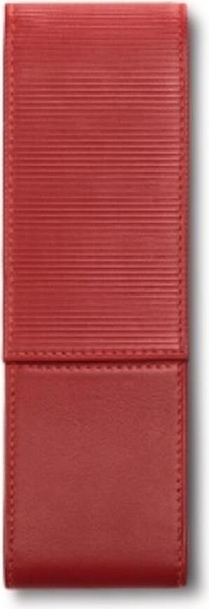 Lamy Etui für Füllfederhalter oder Kugelschreiber gestreift rot mit 2 Trennfächern