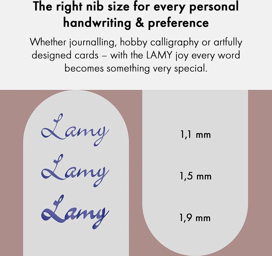 Lamy Joy Nalivno pero, 1,9 mm, črno