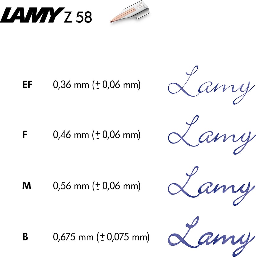 Lamy Vrh Z58 B za nalivpero 14-karatno ružičasto zlato