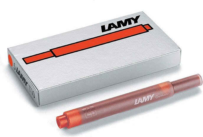 Lamy T10 Cartouches D'encre, rouges, Lot de 5