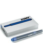 Lamy T10 Fountain pen ink cartridges blue 5 pcs