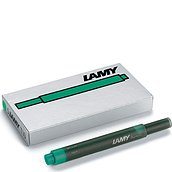 Lamy T10 Fountain pen ink cartridges green 5 pcs
