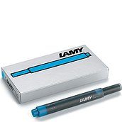 Lamy T10 Fountain pen ink cartridges turquoise 5 pcs