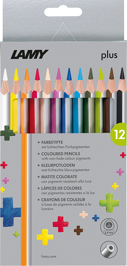 Lápices de Colores Plus, 12 unidades