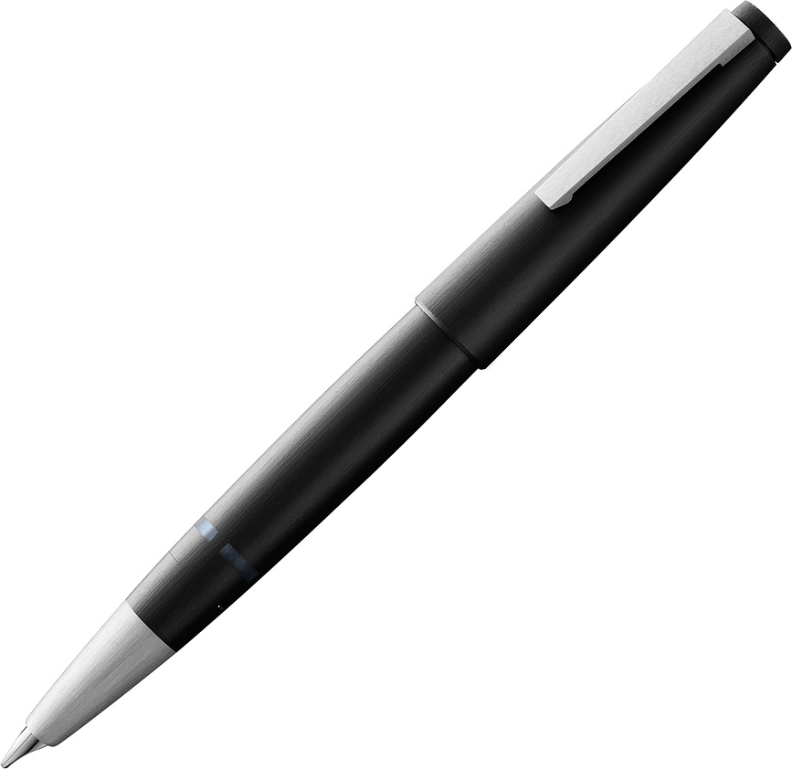 Pluma Estilográfica Lamy 2000, de madera negra, plumín de oro de 14K, trazo M