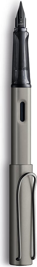 Pluma Estilográfica Lamy LX, punto F, acabado rutenio