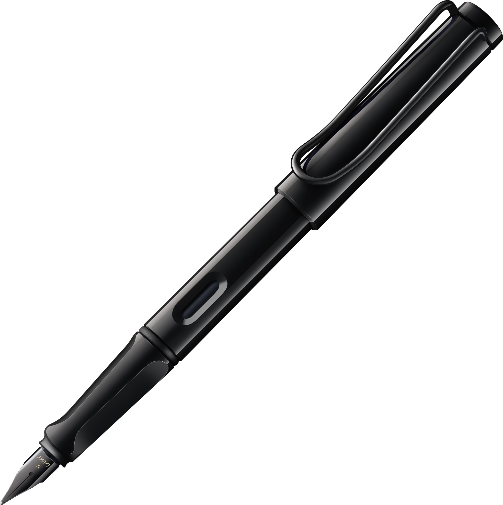 Safari Füllfederhalter EF, schwarz, inkl. 6 farbigen Ringen