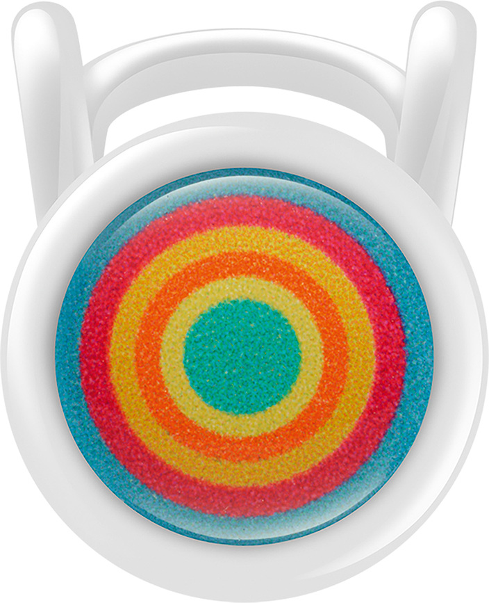 Safari Nalivno pero EF, belo, s setom 6 barvnih obročkov