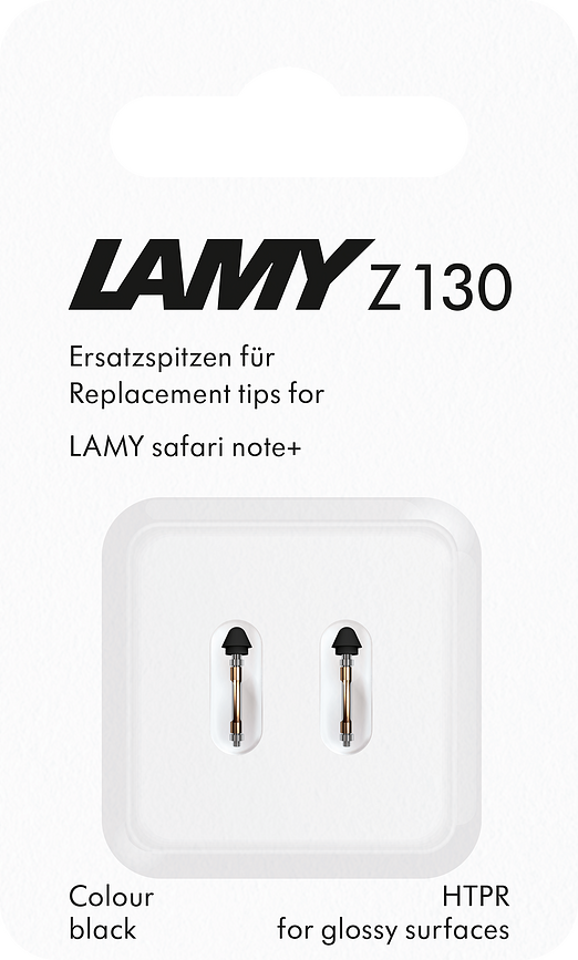 Safari Note+ Pointes de Rechange pour stylet, noires, Lot de 2