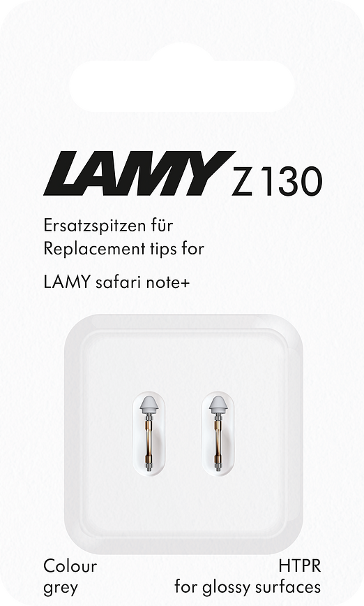 Safari Note+ Pointes de Remplacement pour stylo numérique, grises, Lot de 2