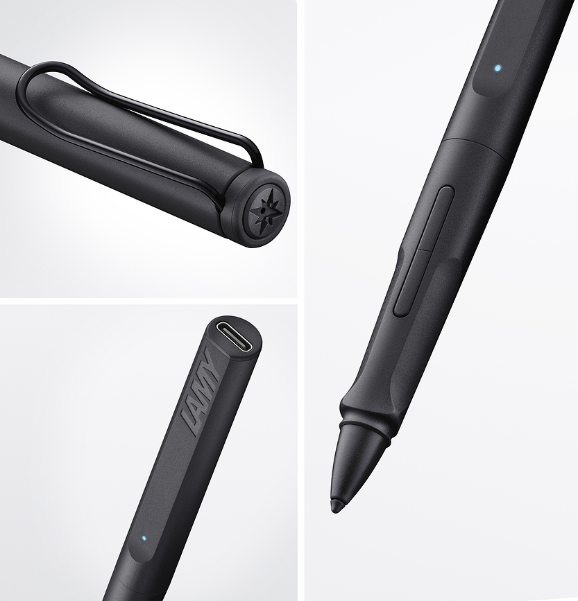 Safari Note+ Stylo Numérique, noir acier