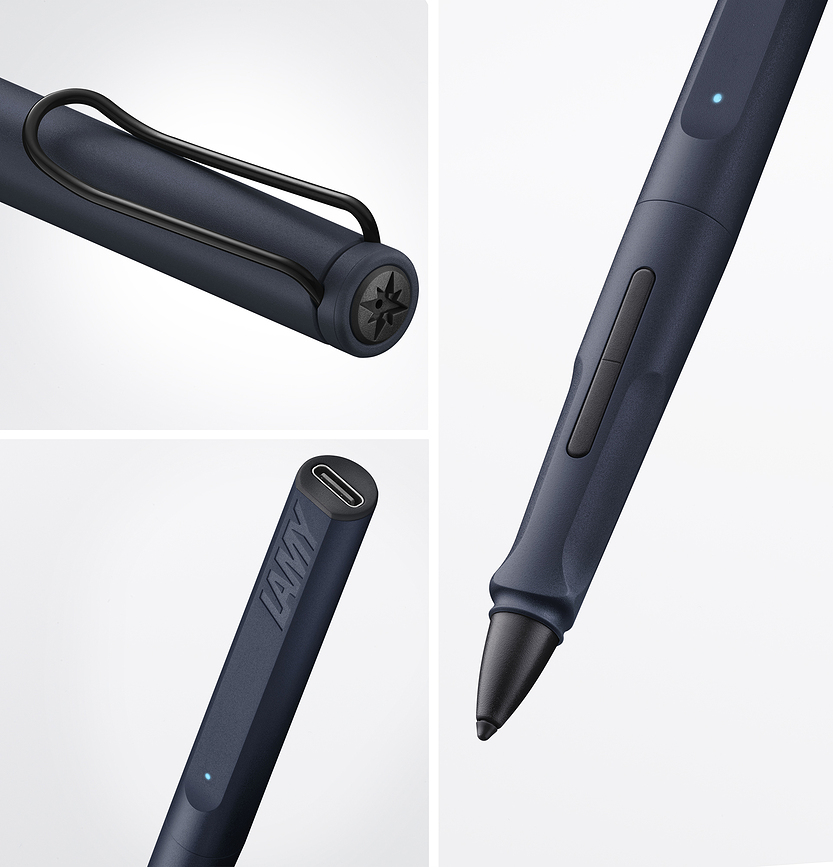 Safari Note+ Stylo Numérique, noir acier