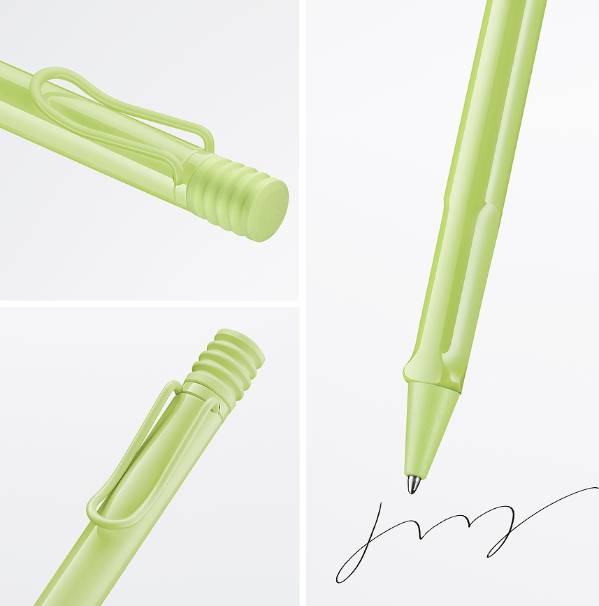 Safari Stylo roller, violet foncé, avec recharge bleue