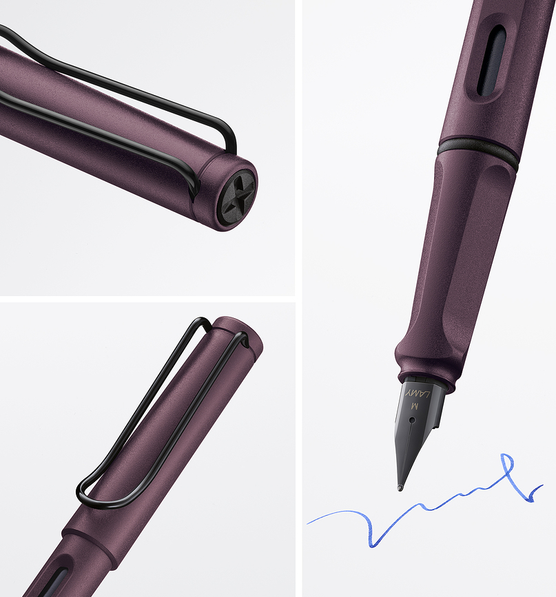 Safari Stylo Plume, plume M, violet foncé