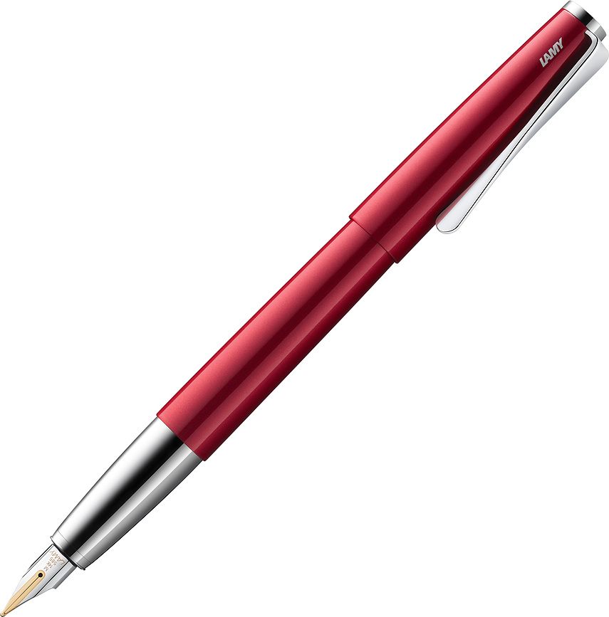 Studio M Stylo Plume avec convertisseur, rouge